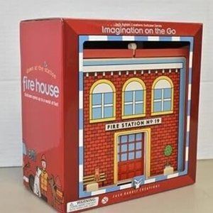 Jack Rabbit Creations Fire House Suitcase Playset